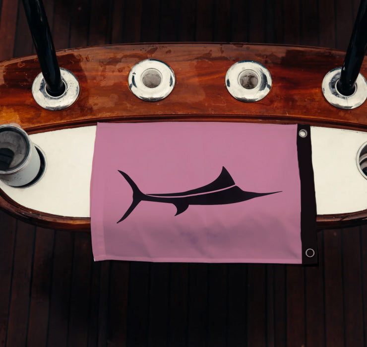 SAILFISH RELEASE FLAGS V2.0 - PINK BLACK MARLIN