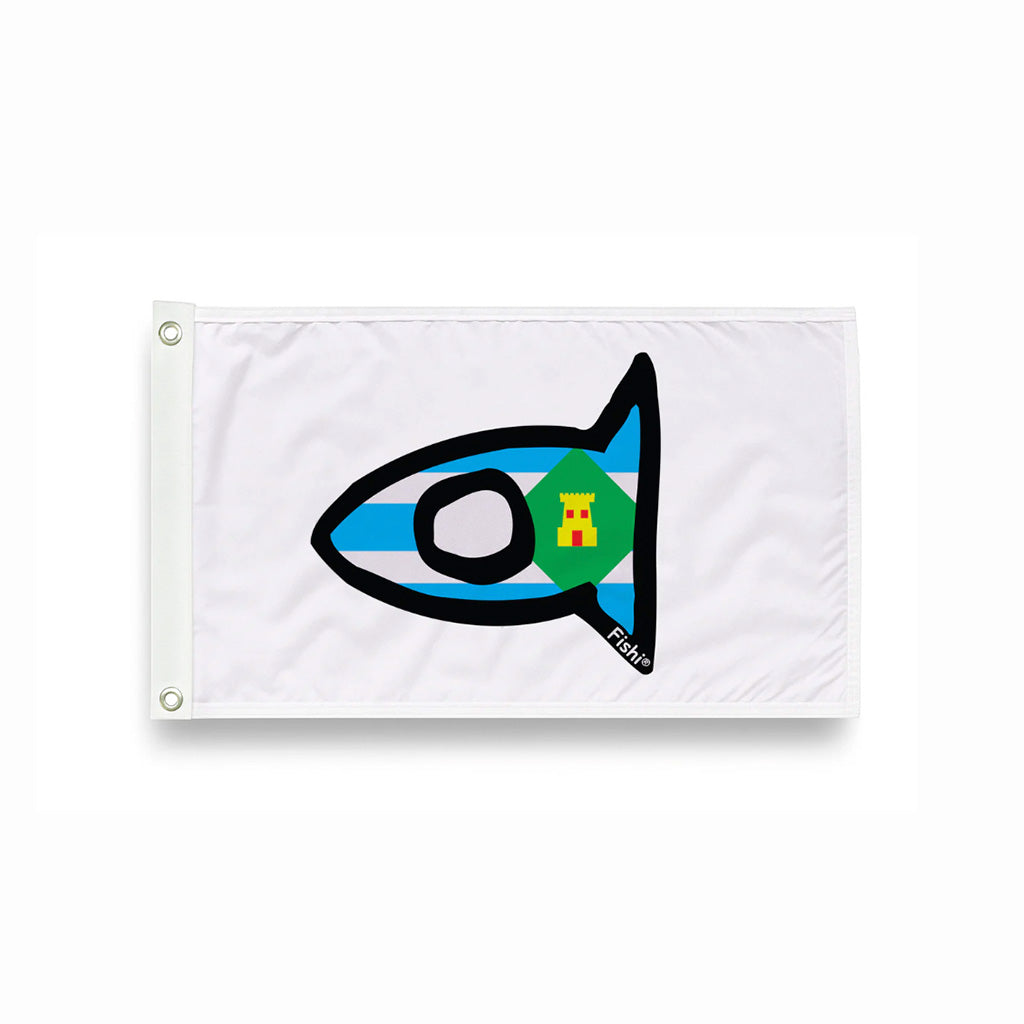 FISHI BOAT FLAG VIEQUES PUERTO RICO Y CARIBE