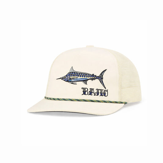 BAJIO BLACK MARLIN - FLAT BRIM TWILL TRUCKER PUERTO RICO Y CARIBE