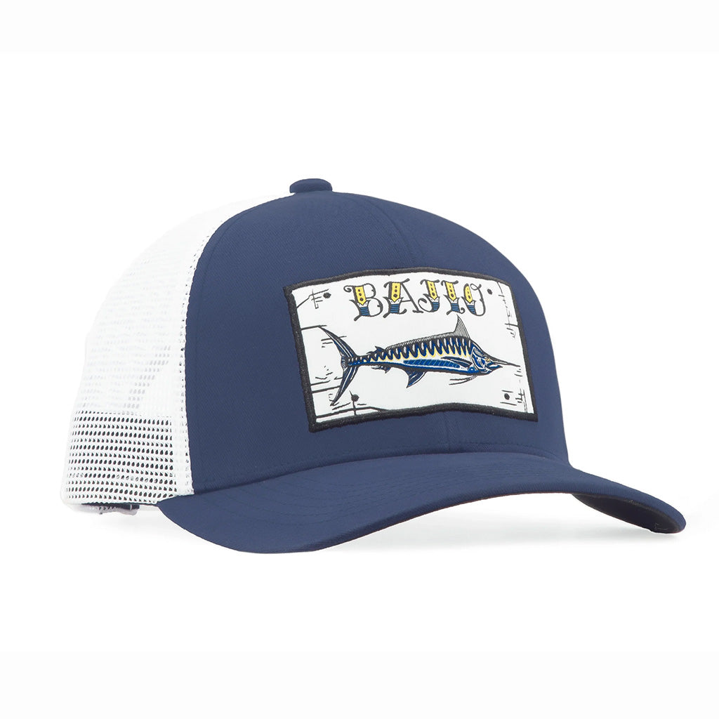 BAJIO BLACK MARLIN PATCH TRUCKER HAT PHOTO 2PUERTO RICO Y CARIBE