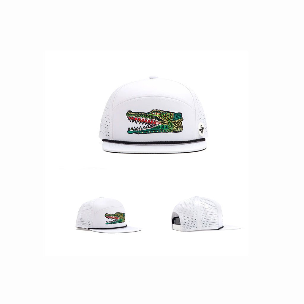 BAJIO GATOR HEAD - PERFORMANCE FLAT BRIM FRONT AND SIDE PUERTO RICO Y CARIBE