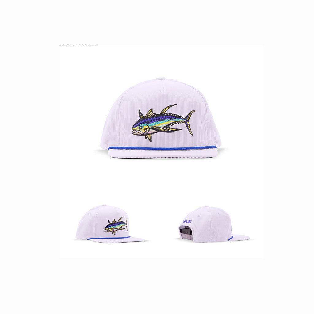 BAJIO YELLOWFIN FLAT BRIM CORD FRONT AND SIDE PUERTO RICO Y CARIBE