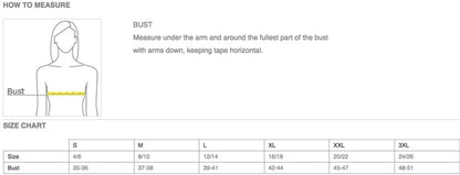 BENETEAU LADIES PERFORMANCE TEE MEASURE PUERTO RICO Y CARIBE