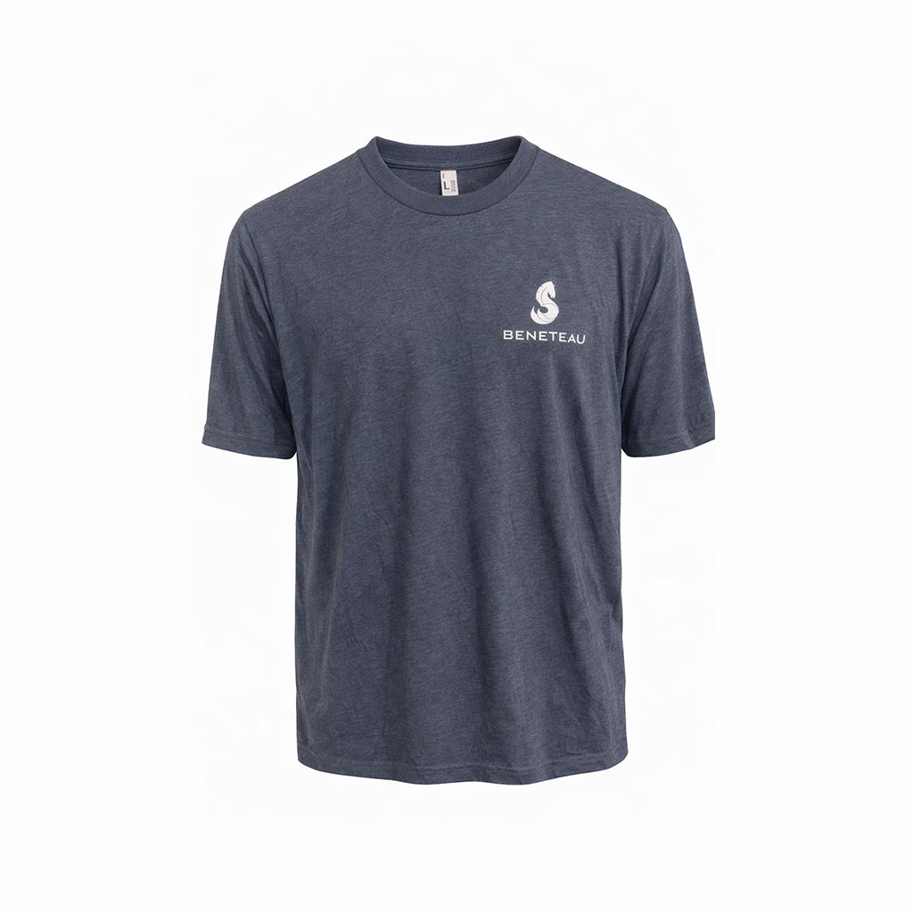 BENETEAU WOMENS CREWNECK SHORT SLEEVE BILLFISH PUERTO RICO Y CARIBE