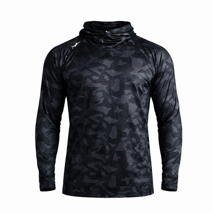 BILLFISH GEAR CAMO HOODED LONG SLEEVE PUERTO RICO Y CARIBE