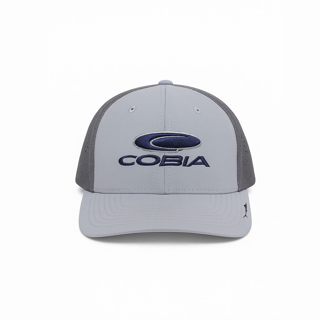 BILLFISH GEAR COBIA PERFORMANCE CAP GRAY AND BLUE PUERTO RICO Y CARIBE 