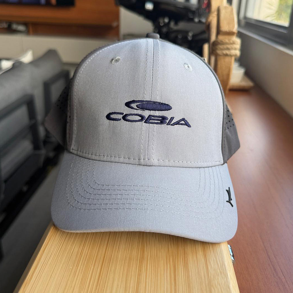 BILLFISH GEAR COBIA PERFORMANCE CAP GRAY AND BLUE PHOTO 2 PUERTO RICO Y CARIBE 
