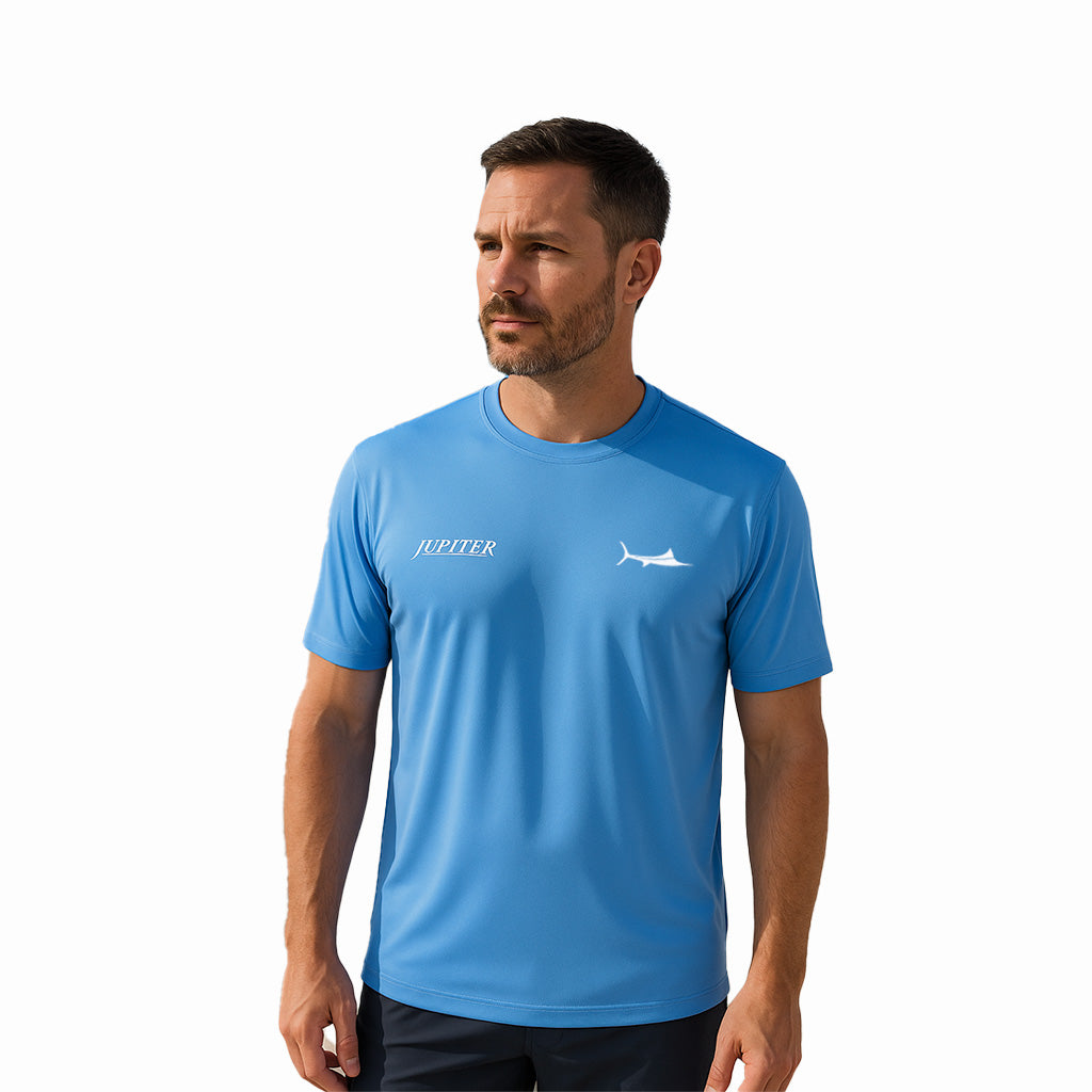 BILLFISH GEAR PERFORMANCE TEE BLUE PHOTO 3 PUERTO RICO Y CARIBE