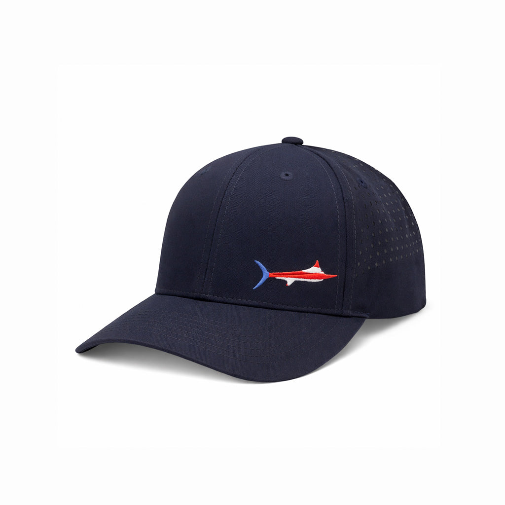 BILLFISH GEAR TOURNAMENT LAY DAY HAT BLUE AND PR FLAG PUERTO RICO Y CARIBE