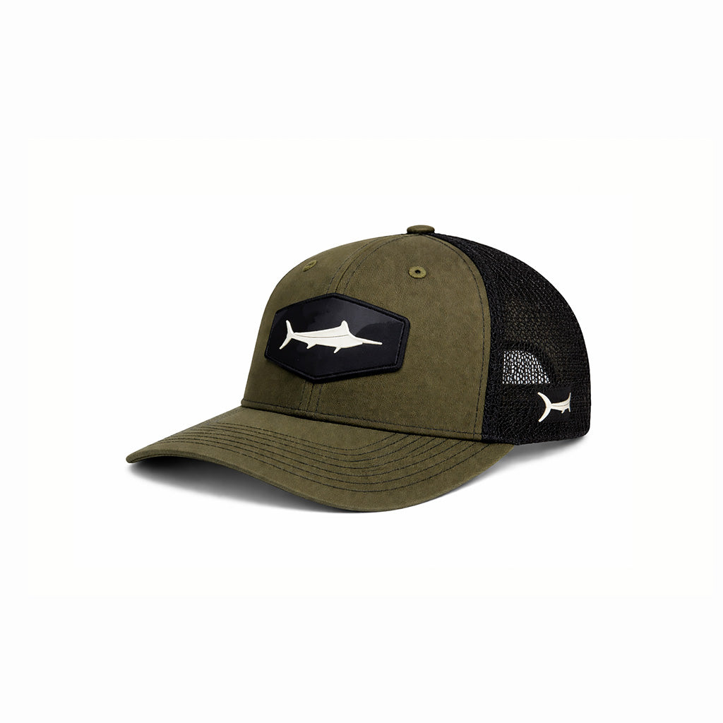 BILLFISH GEAR WHITE MARLIN 3D ARMY GREEN PUERTO RICO Y CARIBE