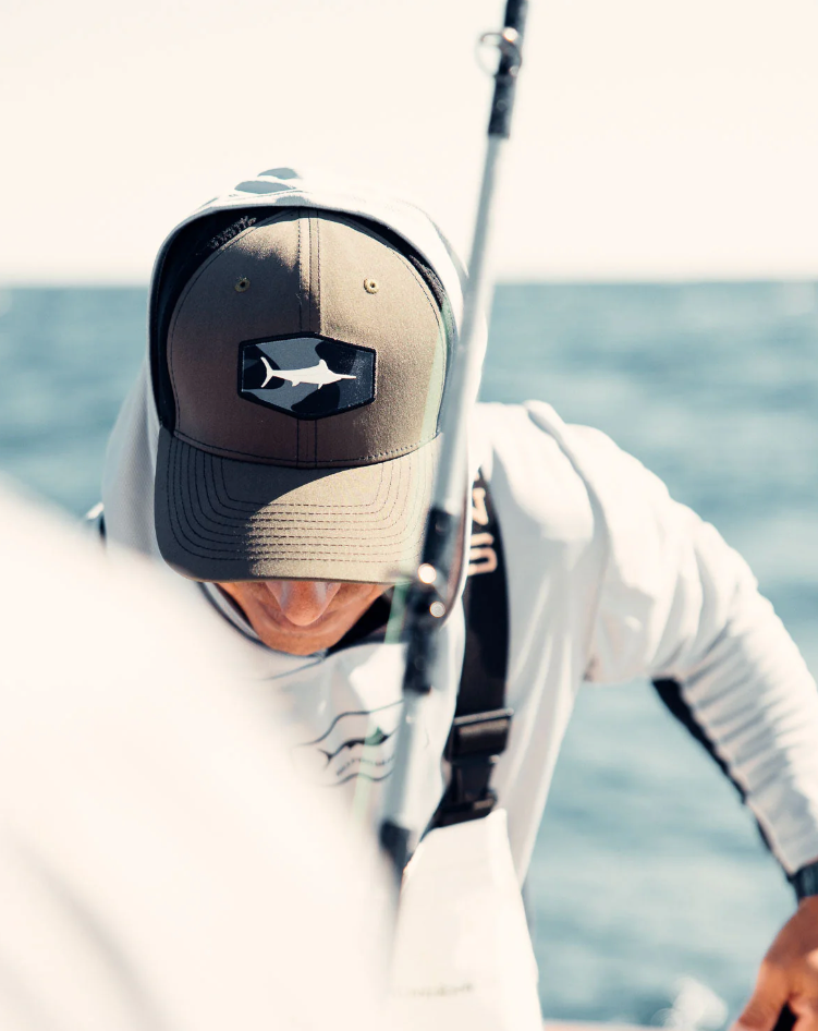 BILLFISH GEAR WHITE MARLIN 3D ARMY GREEN PHOTO 2 PUERTO RICO Y CARIBE
