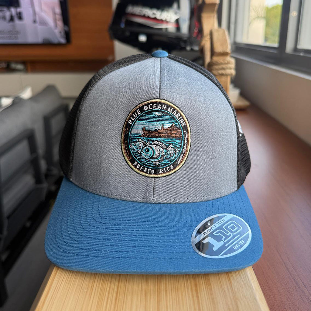 BLUE OCEAN MARINE PATCH CAP PUERTO RICO PHOTO 2 PUERTO RICO Y CARIBE