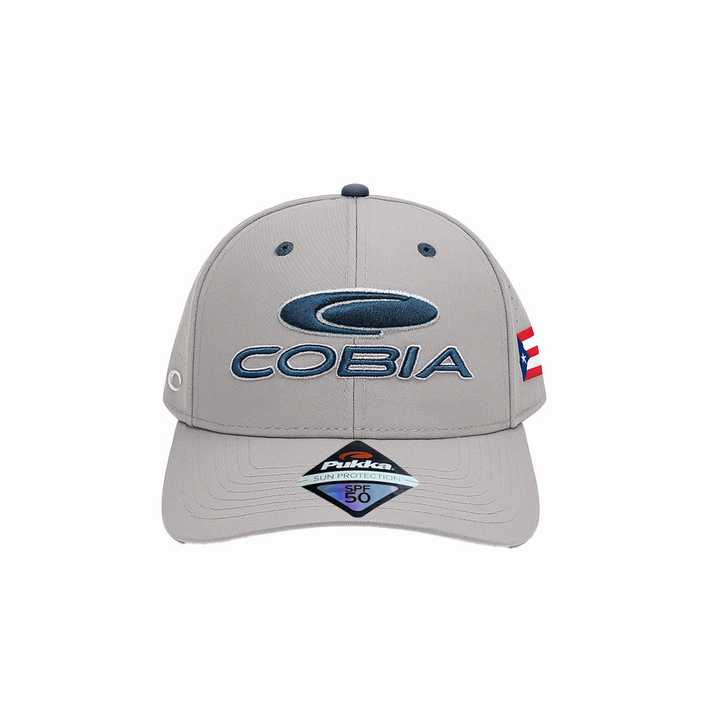 COBIA COBIA PERFORMANCE CAP GRAY PUERTO RICO Y CARIBE