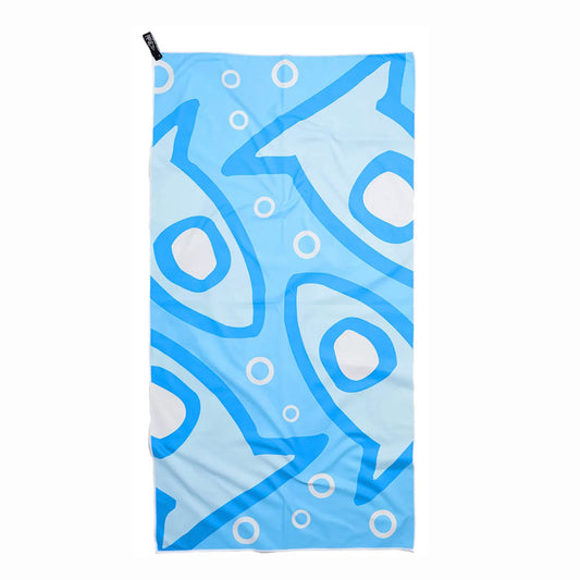 FISHI PATTERN TOWEL BLUE PUERTO RICO Y CARIBE