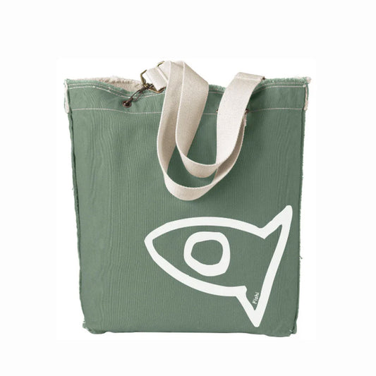 FISHI RAW EDGE TOTE CILANTRO PUERTO RICO Y CARIBE